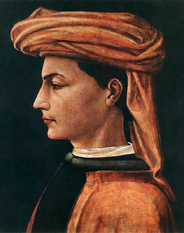 UCCELLO, Paolo Portrait of a Young Man wt China oil painting art